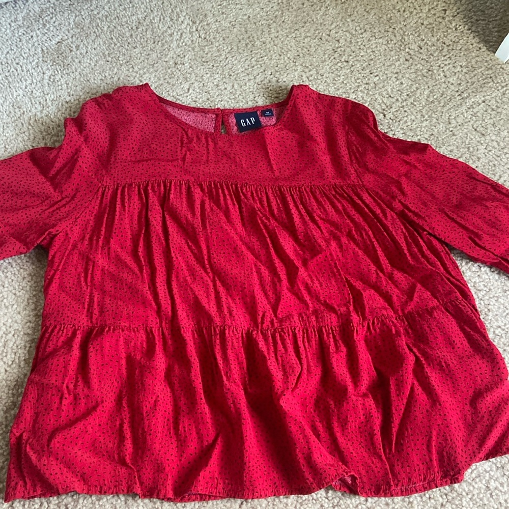 Red GAP blouse size medium